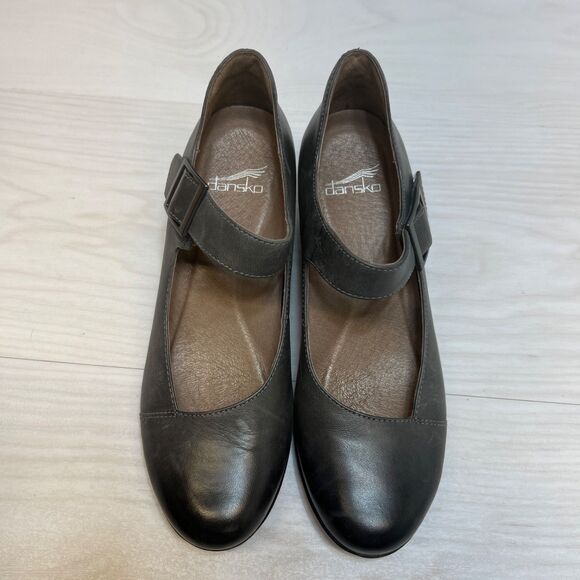 Dansko Roxanne Mary Jane Pumps Shoes Black Leather EU 39 US 8.5-9 - Picture 9 of 10